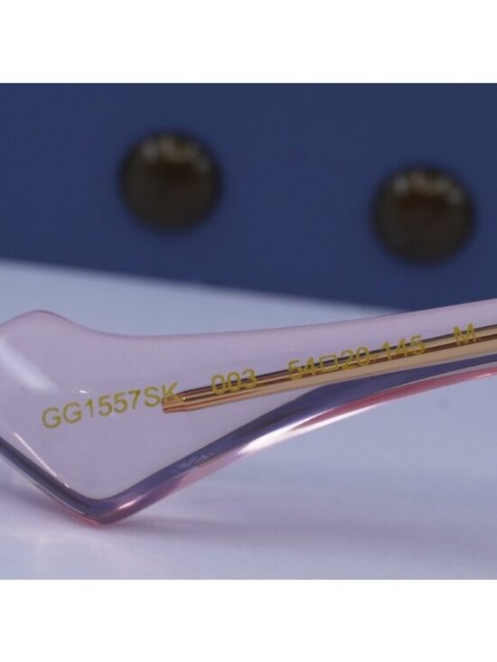 Gucci GG1557SK 003 Square Sunglasses - Transparent Nude/Pink main image 4